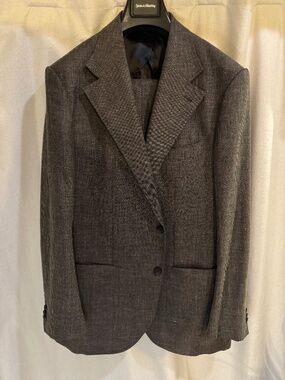Spier & Mackay Brown Houndstooth Wool/Linen Blend Guabello Neo3 2 PAIRS OF PANTS
